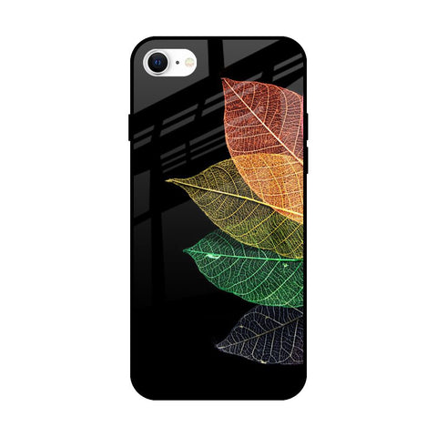 Colorful Leaves iPhone SE 2022 Glass Back Cover Online
