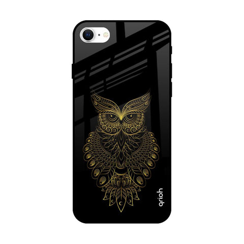 Golden Owl iPhone SE 2022 Glass Back Cover Online
