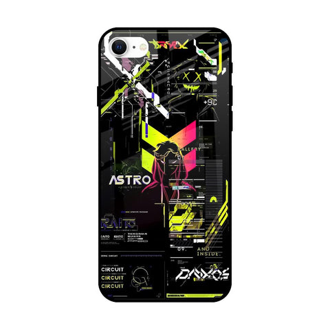 Astro Glitch iPhone SE 2022 Glass Back Cover Online