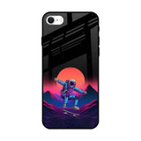 Retro Astronaut iPhone SE 2022 Glass Back Cover Online