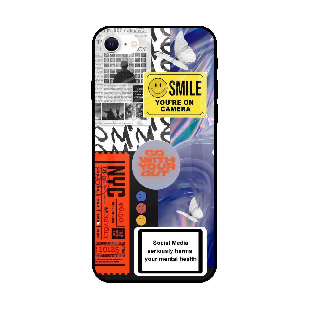 Smile for Camera iPhone SE 2022 Glass Back Cover Online