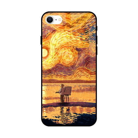 Sunset Vincent iPhone SE 2022 Glass Back Cover Online