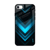 Vertical Blue Arrow iPhone SE 2022 Glass Back Cover Online