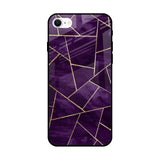 Geometric Purple iPhone SE 2022 Glass Back Cover Online