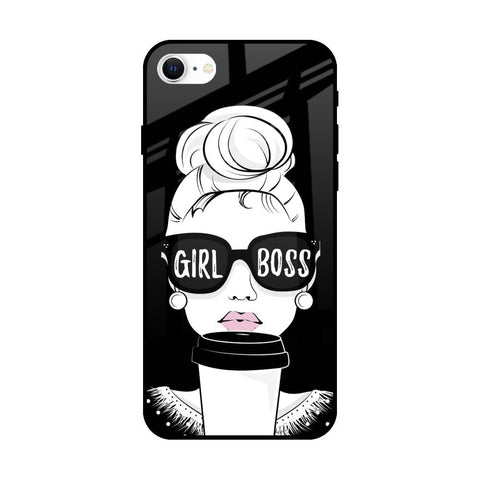 Girl Boss iPhone SE 2022 Glass Back Cover Online