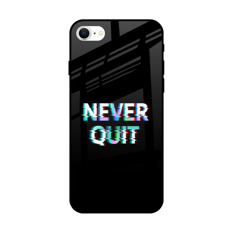 Never Quit iPhone SE 2022 Glass Back Cover Online