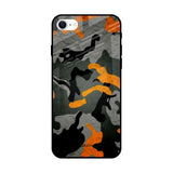 Camouflage Orange iPhone SE 2022 Glass Back Cover Online