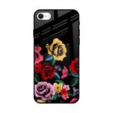 Floral Decorative iPhone SE 2022 Glass Back Cover Online