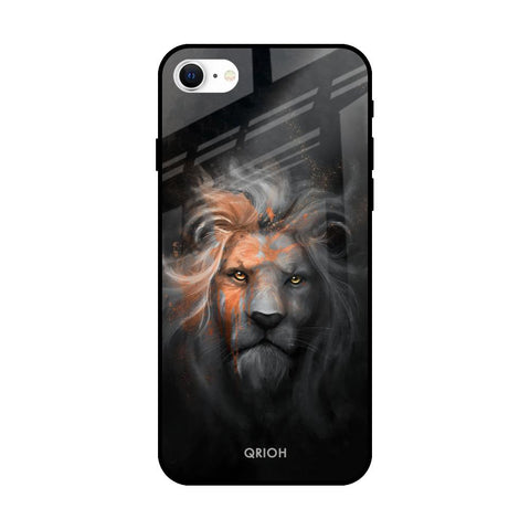 Devil Lion iPhone SE 2022 Glass Back Cover Online