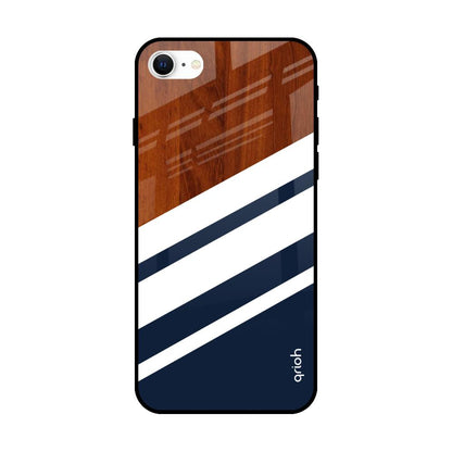 Bold Stripes iPhone SE 2022 Glass Back Cover Online
