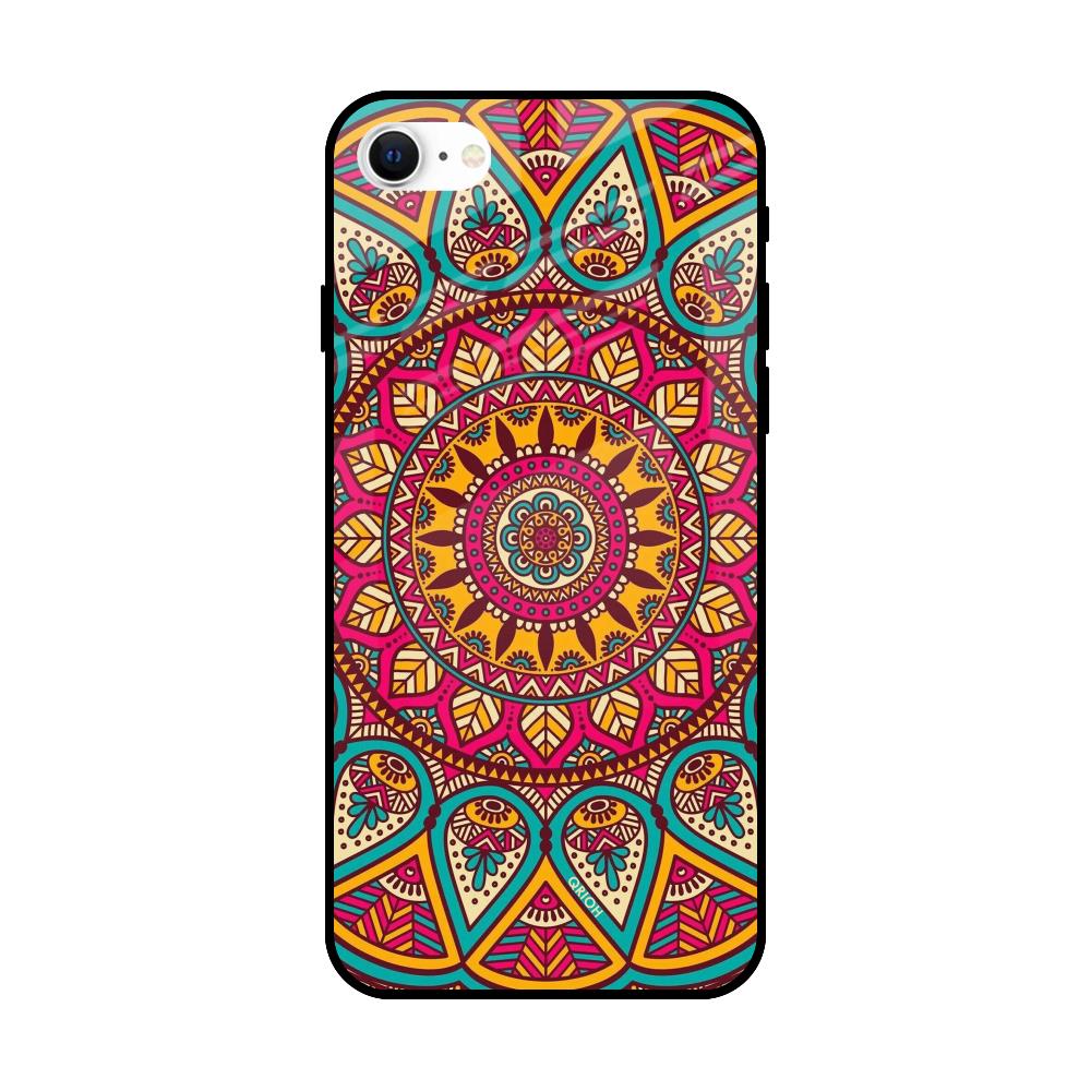 Elegant Mandala Apple iPhone SE 2022 Glass Cases & Covers Online