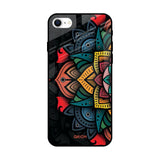 Retro Gorgeous Flower iPhone SE 2022 Glass Back Cover Online
