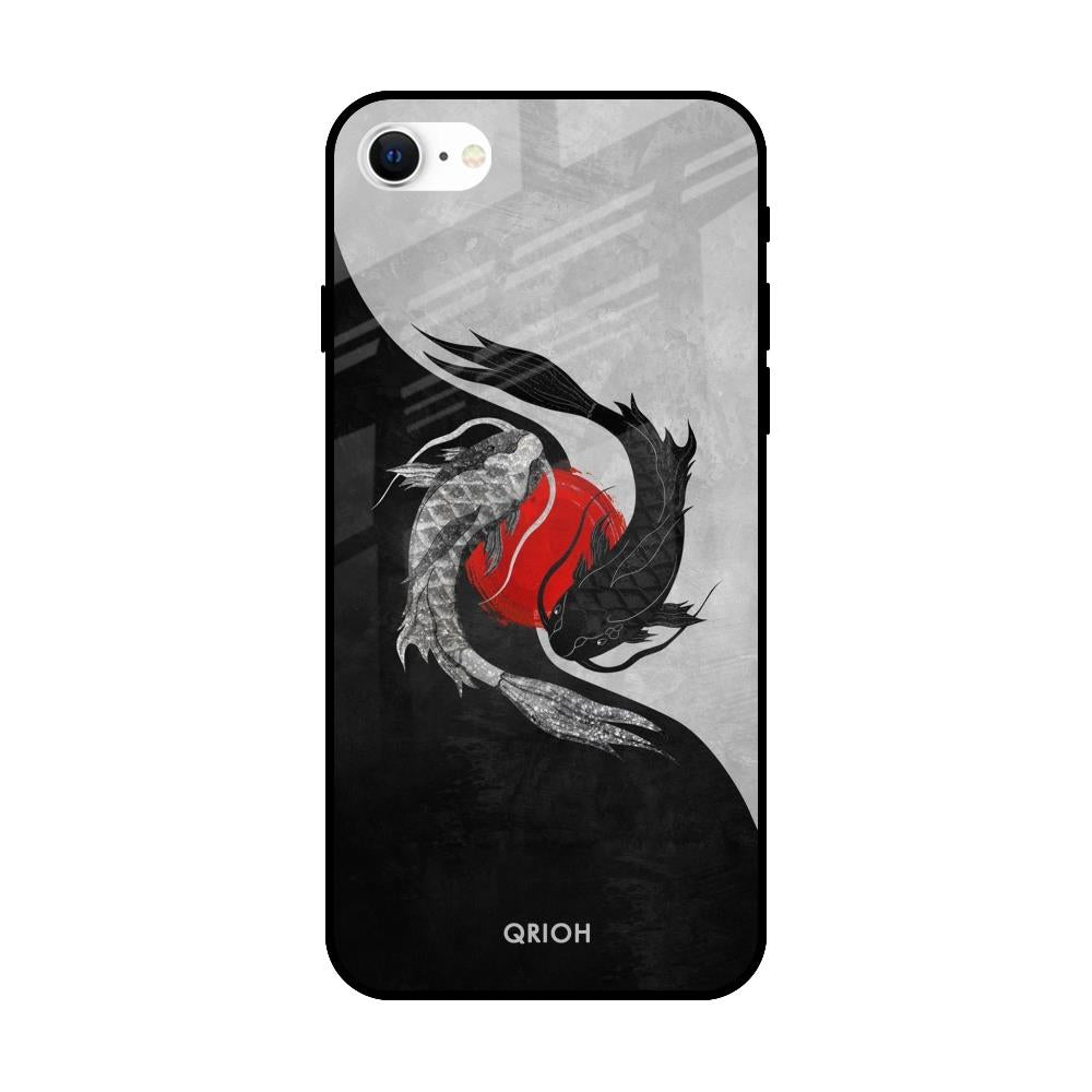 Japanese Art Apple iPhone SE 2022 Glass Cases & Covers Online