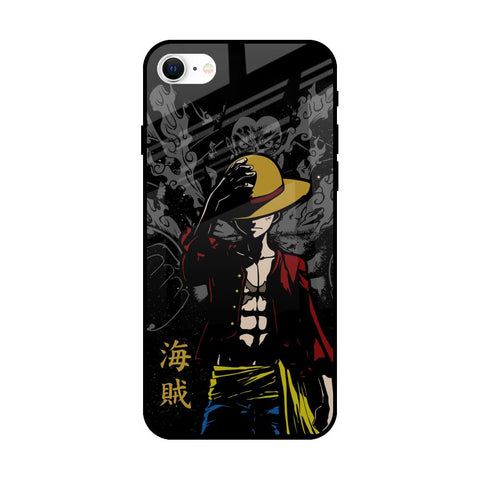 Dark Luffy iPhone SE 2022 Glass Back Cover Online
