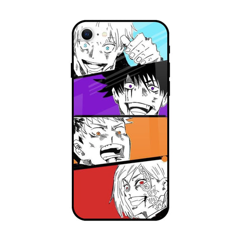 Anime Sketch iPhone SE 2022 Glass Back Cover Online