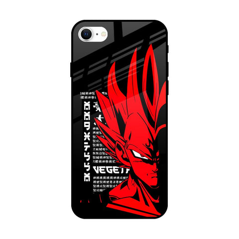 Red Vegeta iPhone SE 2022 Glass Back Cover Online