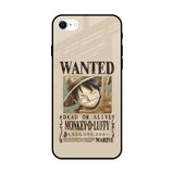 Luffy Wanted iPhone SE 2022 Glass Back Cover Online