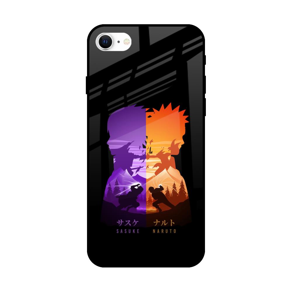 Minimalist Anime iPhone SE 2022 Glass Back Cover Online