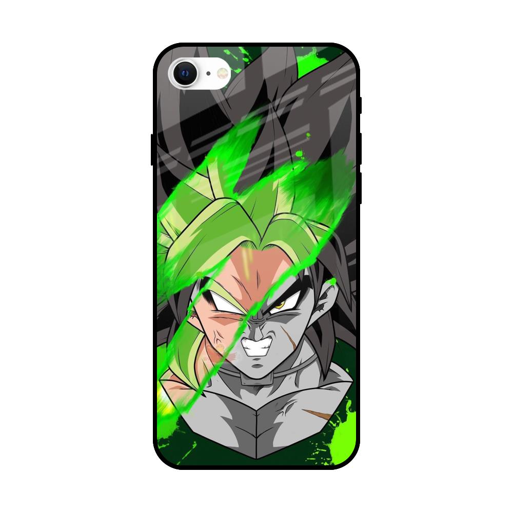 Anime Green Splash iPhone SE 2022 Glass Back Cover Online
