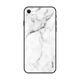 Modern White Marble iPhone SE 2022 Glass Back Cover Online