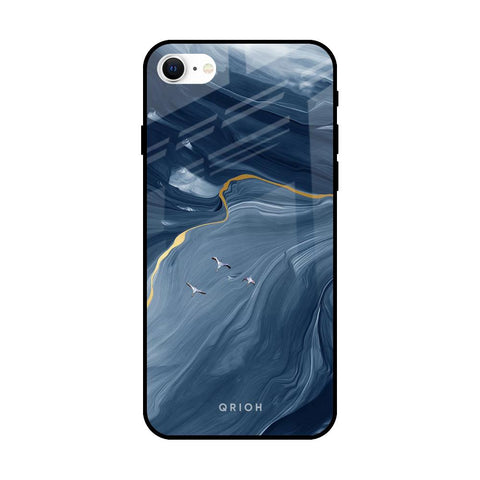 Deep Ocean Marble iPhone SE 2022 Glass Back Cover Online