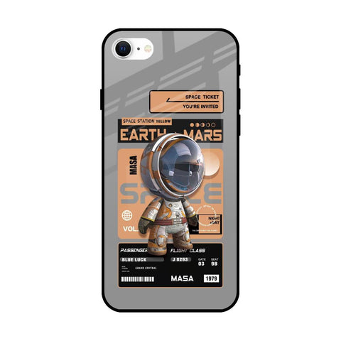 Space Ticket iPhone SE 2022 Glass Back Cover Online