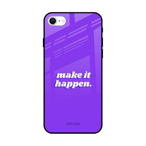 Make it Happen iPhone SE 2022 Glass Back Cover Online