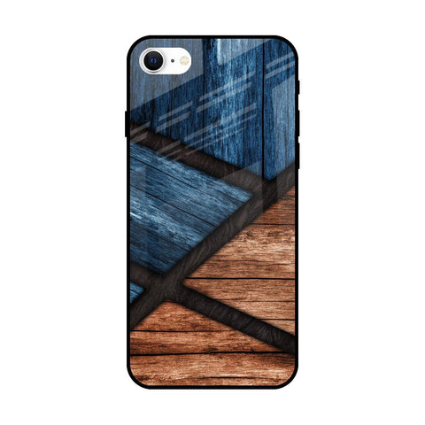 Wooden Tiles iPhone SE 2022 Glass Back Cover Online