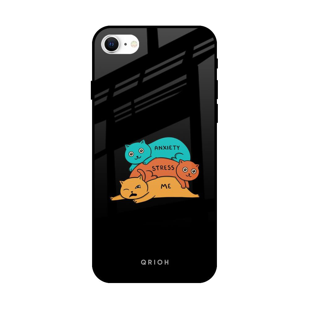 Anxiety Stress iPhone SE 2022 Glass Back Cover Online