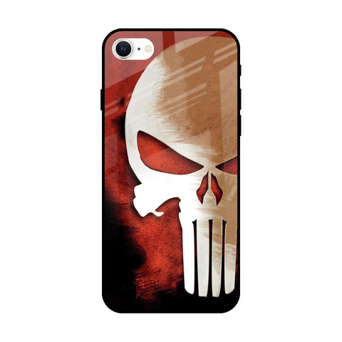 Red Skull iPhone SE 2022 Glass Back Cover Online