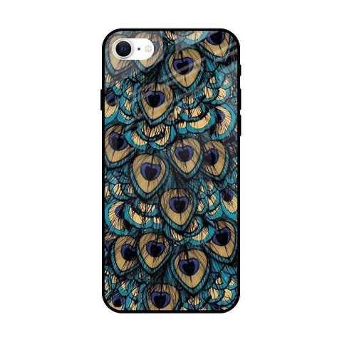 Peacock Feathers iPhone SE 2022 Glass Cases & Covers Online