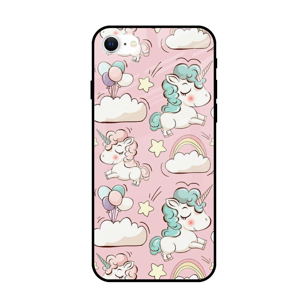 Balloon Unicorn iPhone SE 2022 Glass Cases & Covers Online