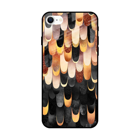 Bronze Abstract iPhone SE 2022 Glass Cases & Covers Online