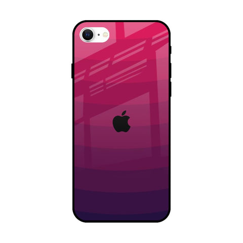 Wavy Pink Pattern iPhone SE 2022 Glass Back Cover Online