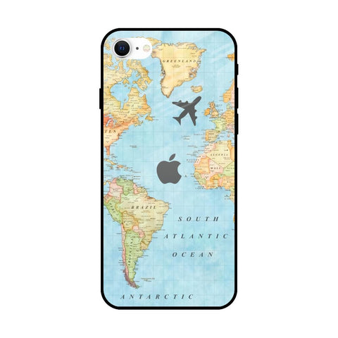 Fly Around The World iPhone SE 2022 Glass Back Cover Online