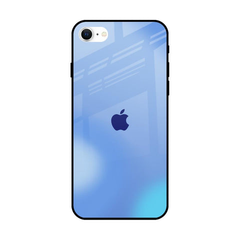 Vibrant Blue Texture iPhone SE 2022 Glass Back Cover Online