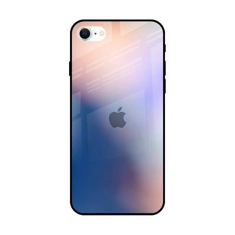 Blue Mauve Gradient iPhone SE 2022 Glass Back Cover Online