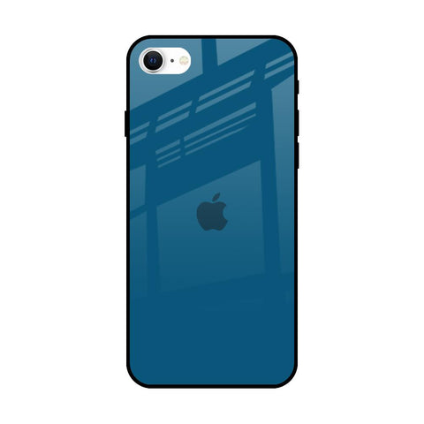 Cobalt Blue iPhone SE 2022 Glass Back Cover Online