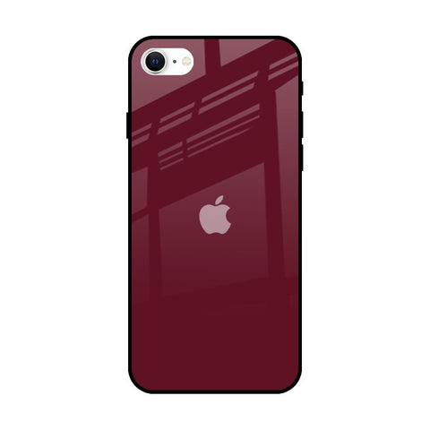 Classic Burgundy iPhone SE 2022 Glass Back Cover Online