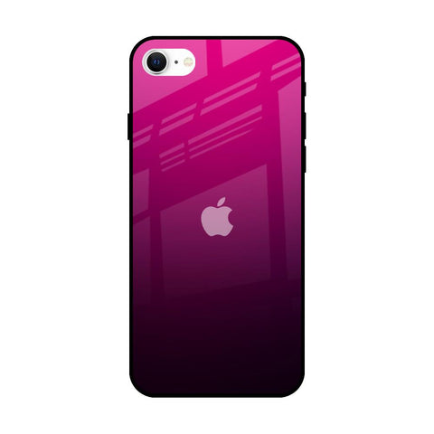 Purple Ombre Pattern iPhone SE 2022 Glass Back Cover Online