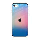 Blue & Pink Ombre iPhone SE 2022 Glass Back Cover Online