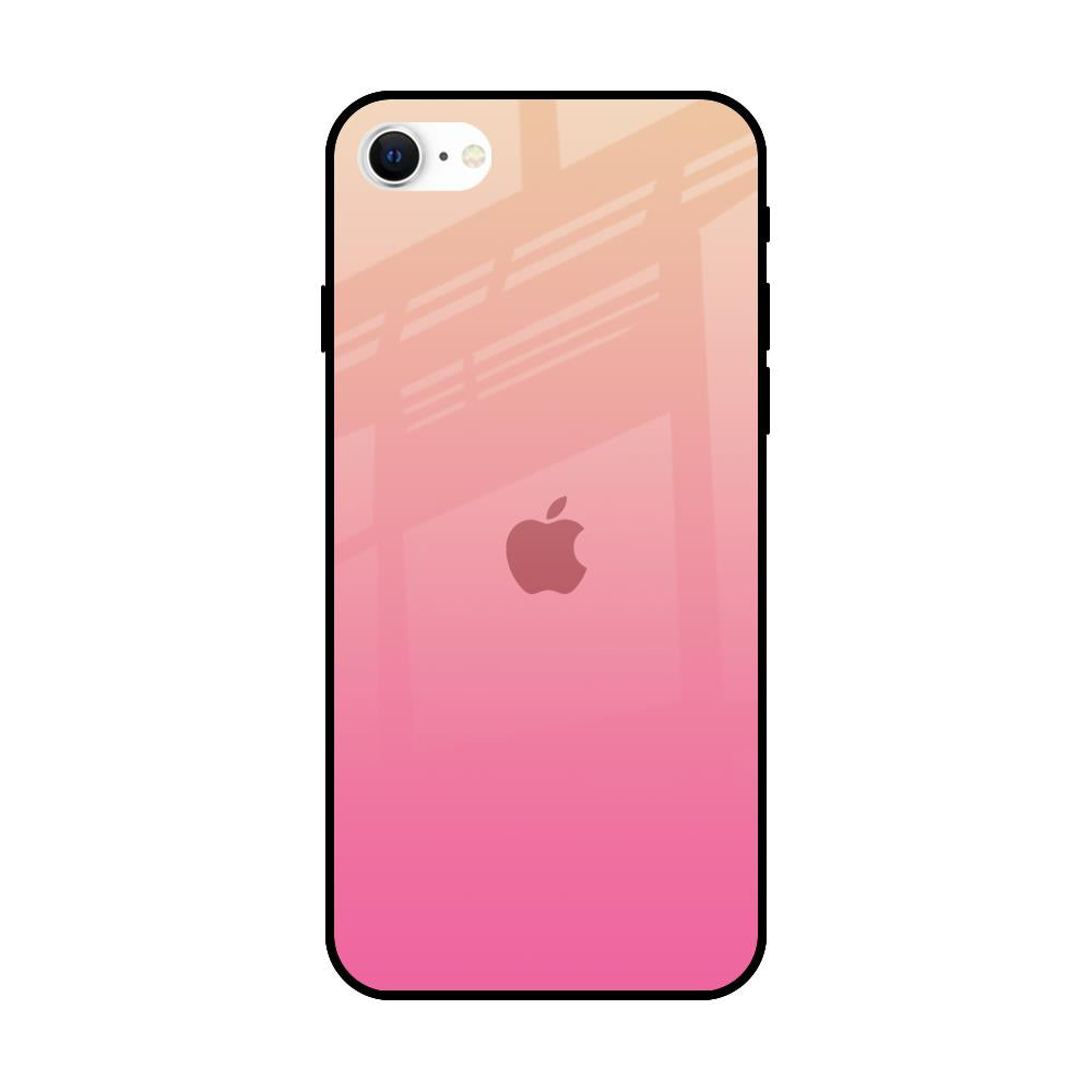 Pastel Pink Gradient iPhone SE 2022 Glass Back Cover Online