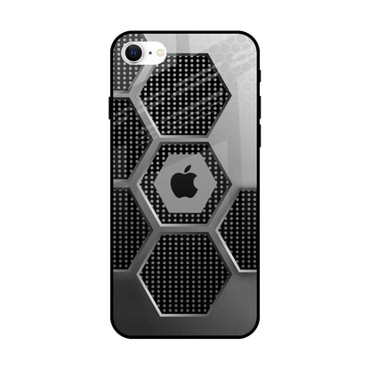 Hexagon Style iPhone SE 2022 Glass Back Cover Online
