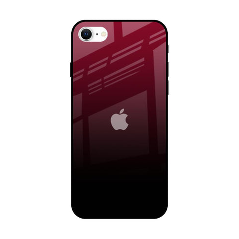 Wine Red iPhone SE 2022 Glass Back Cover Online