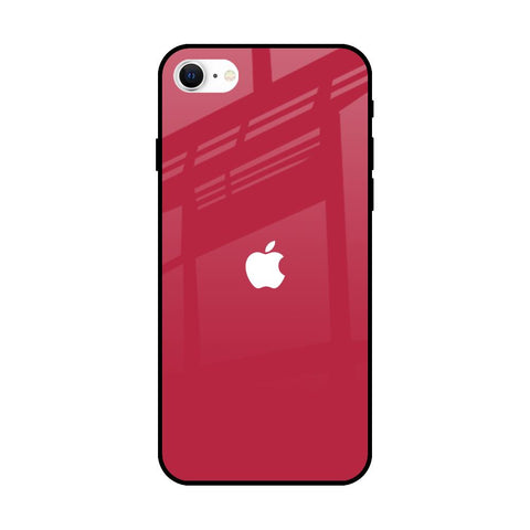 Solo Maroon iPhone SE 2022 Glass Back Cover Online