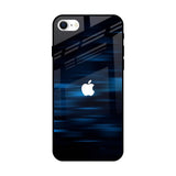 Blue Rough Abstract iPhone SE 2022 Glass Back Cover Online