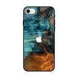 Golden Splash iPhone SE 2022 Glass Back Cover Online