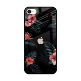 Tropical Art Flower iPhone SE 2022 Glass Back Cover Online