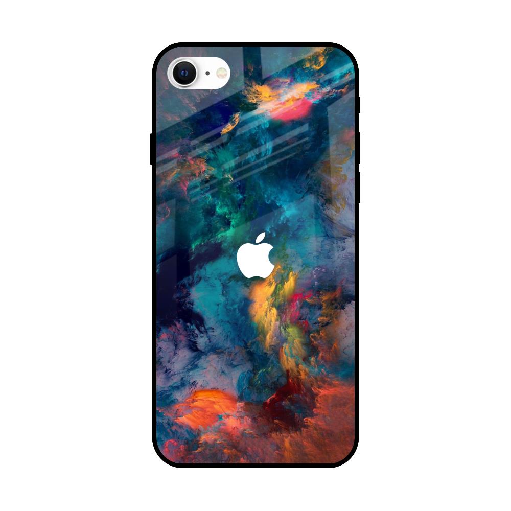 Colored Storm iPhone SE 2022 Glass Back Cover Online