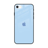 Pastel Sky Blue iPhone SE 2022 Glass Back Cover Online
